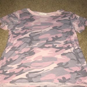 Urban outfitters camo crop-top